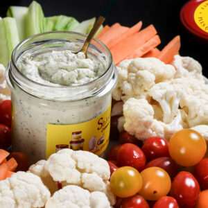Sauce fromage, ail et persil