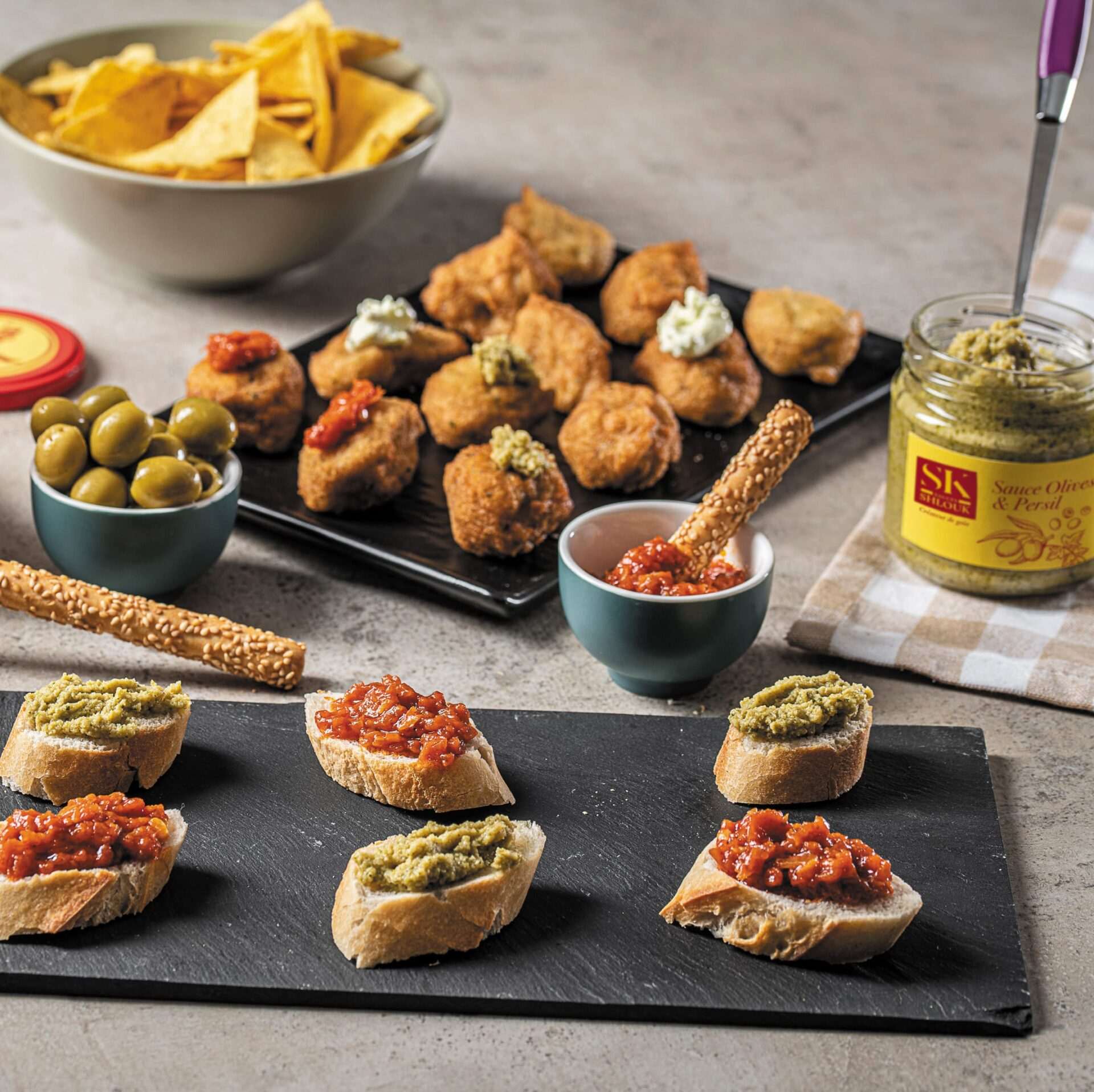 Sauce olive et persil